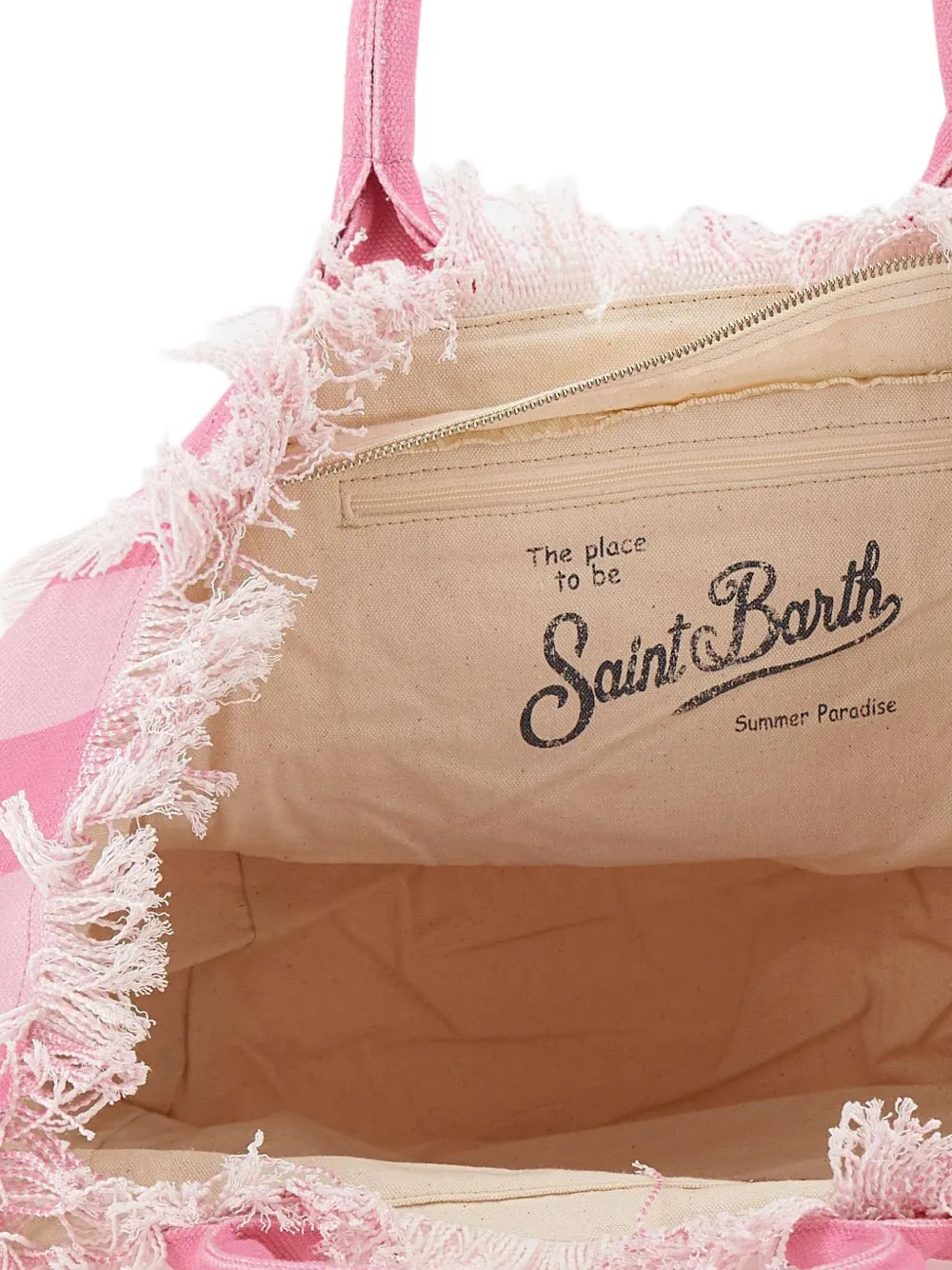 MC2 Saint Barth Vanity Stripes shopper Roze