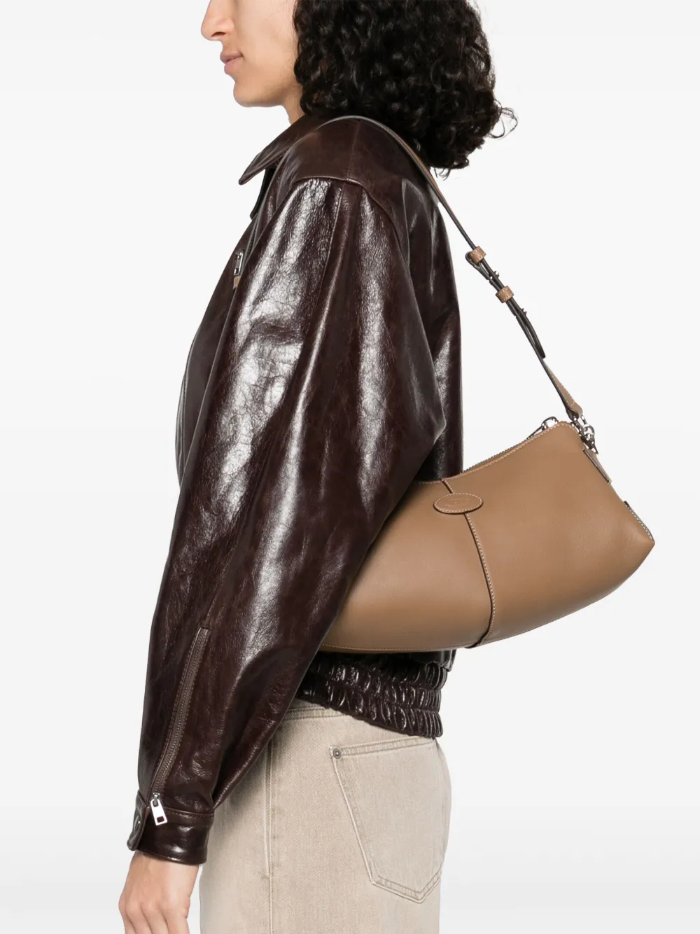 Tod's Di schoudertas - Bruin