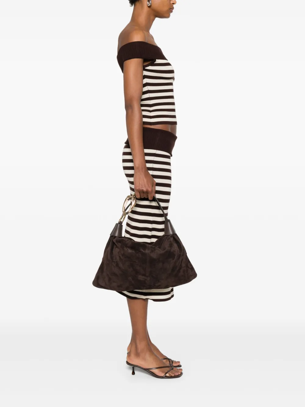 ZIMMERMANN Hobo kleine schoudertas - Bruin