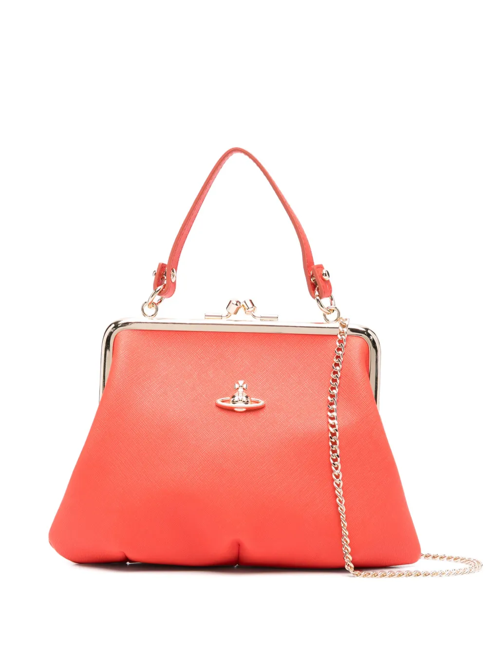 Vivienne Westwood Orb ハンドバッグ - オレンジ Vivienne Westwood Orb ハンドバッグ - オレンジ
