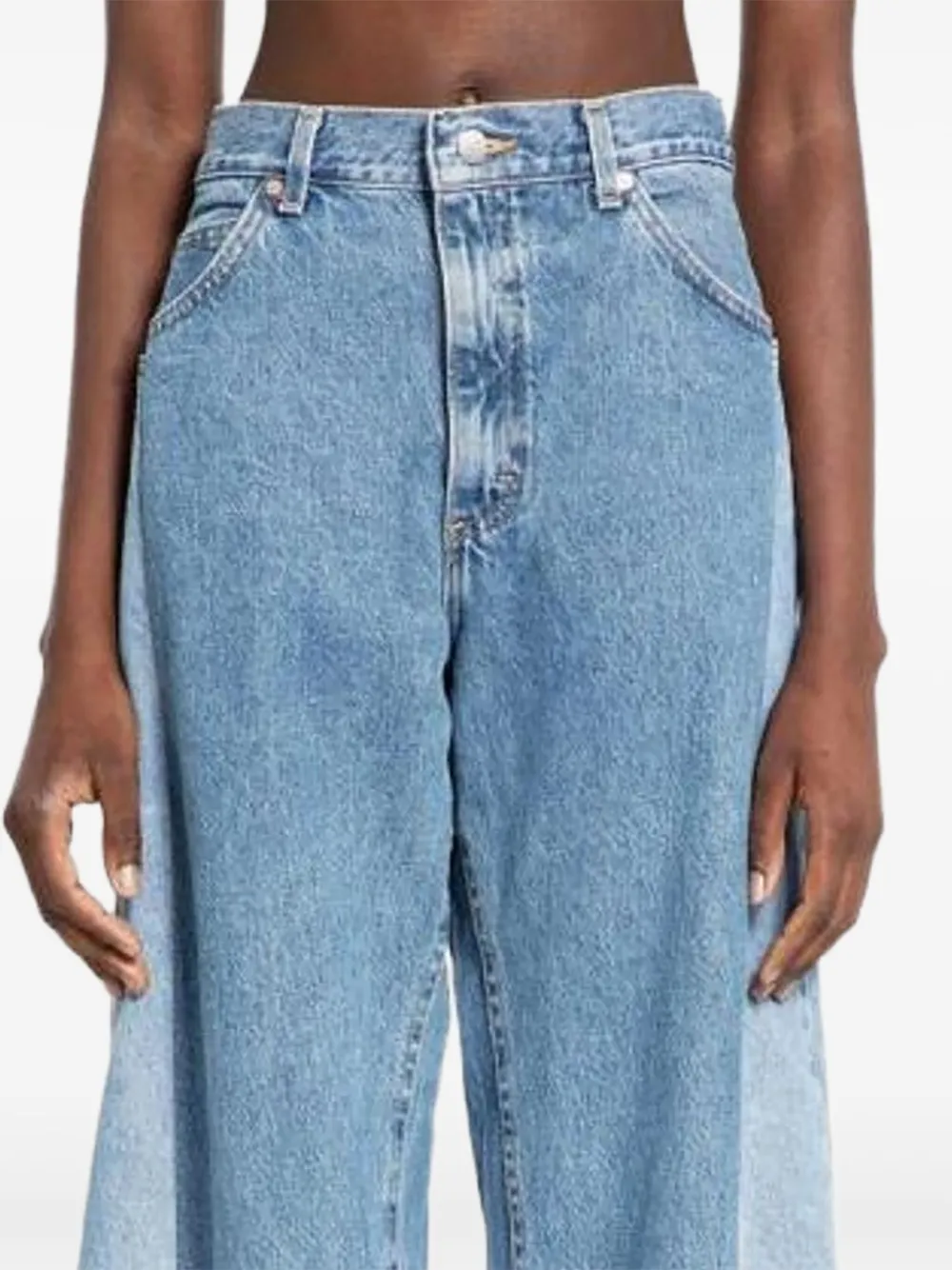 E.L.V DENIM Jeans met vlakken - Blauw