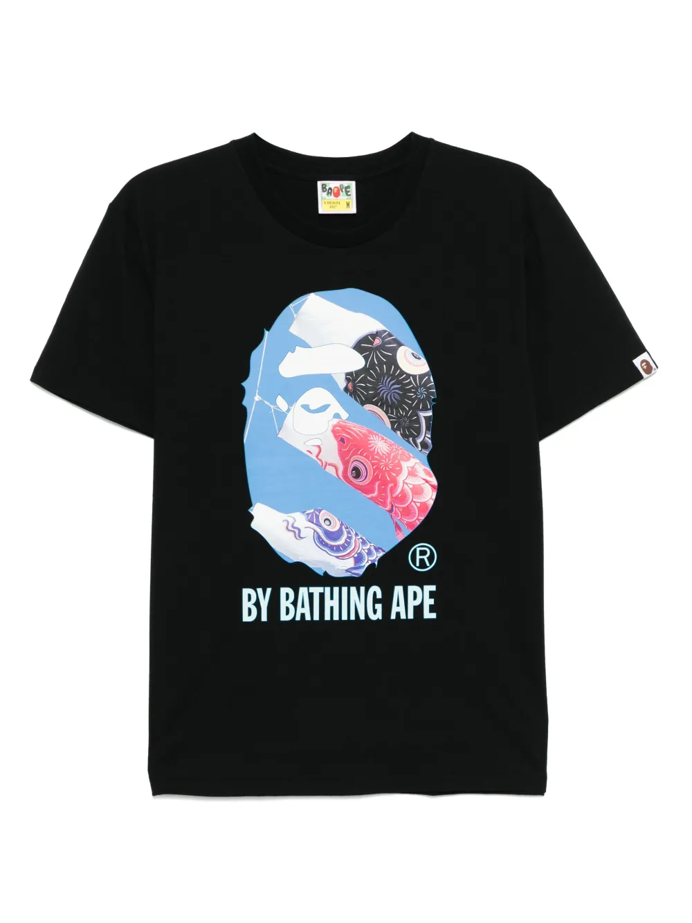 A BATHING APE® 카프 포토 티셔츠 | 블랙 | Image 1