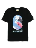 A BATHING APE® Carp photo T-shirt - Black