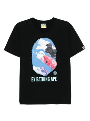 A BATHING APE® ロゴ Tシャツ | ブラック | FARFETCH JP