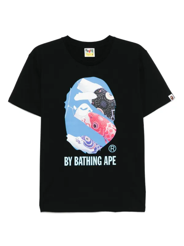 A BATHING APE® Carp Tシャツ | ブラック | FARFETCH JP