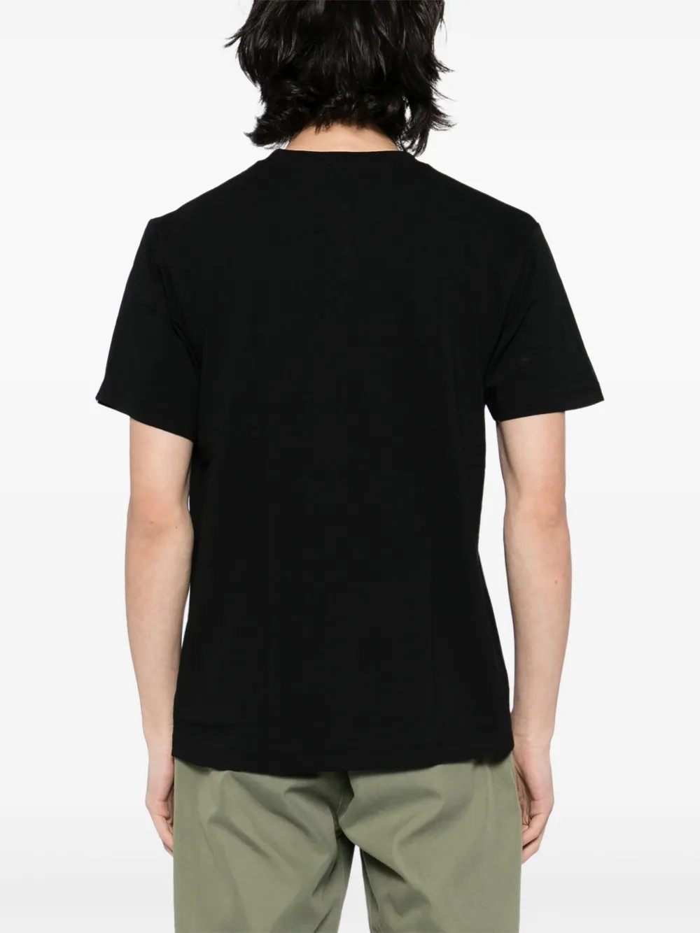 A BATHING APE Carp T-shirt met fotoprint Zwart