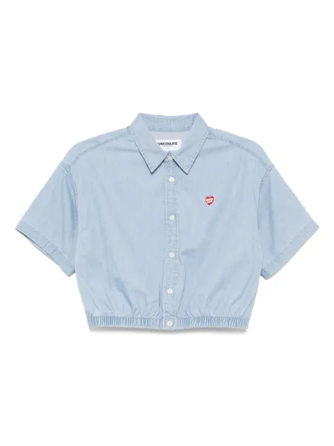 CHOCOOLATE logo-embroidered shirt