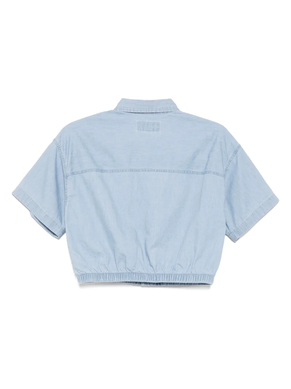 CHOCOOLATE Blouse met geborduurd logo - Blauw
