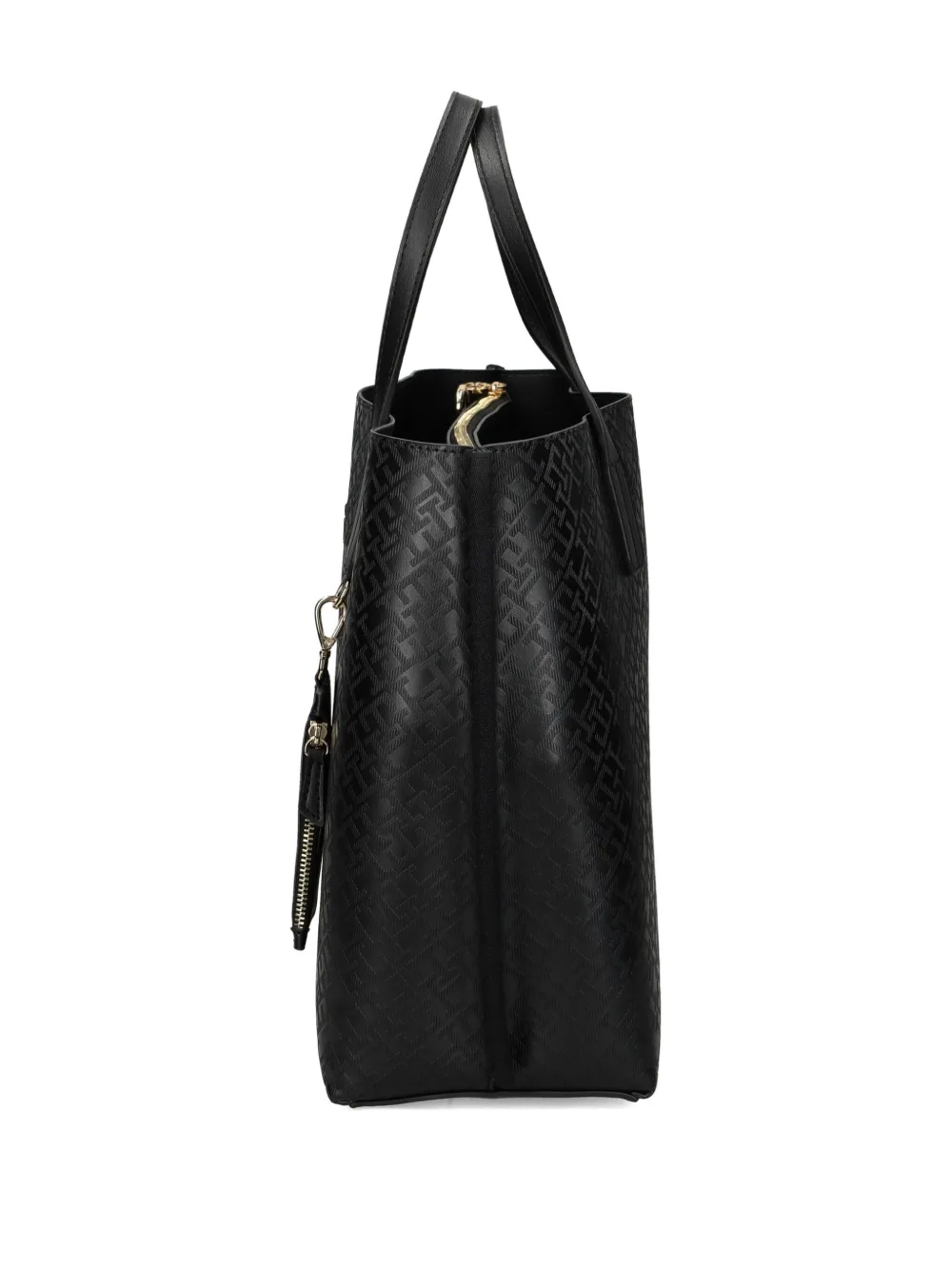 Tommy Hilfiger Shopper met monogram-reliëf Zwart