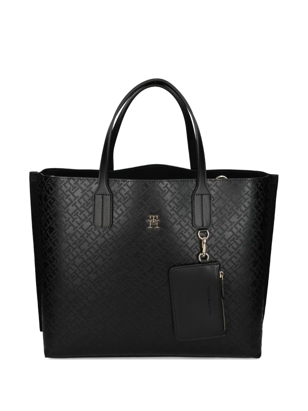 Tommy Hilfiger Shopper mit Monogrammmuster | Schwarz | Image 1