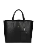 Tommy Hilfiger TH Monogram-embossed tote bag - Black