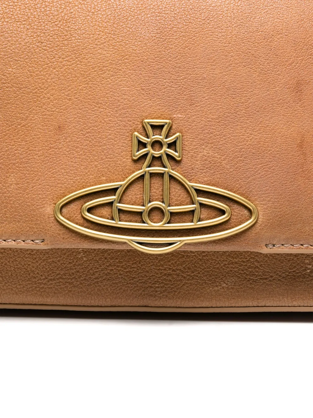 Vivienne Westwood Leren schoudertas Bruin