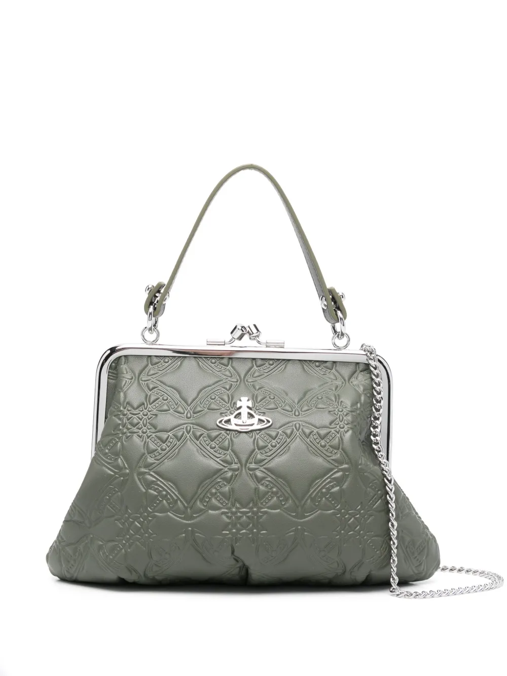 Vivienne Westwood leather tote bag - グリーン Vivienne Westwood leather tote bag - グリーン