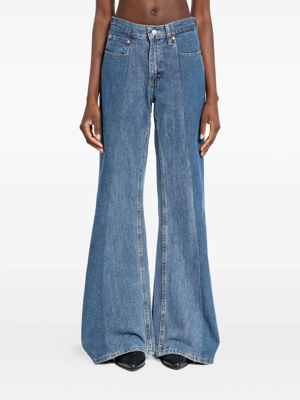 E.L.V DENIM split-leg jeans | Blue | Image 1