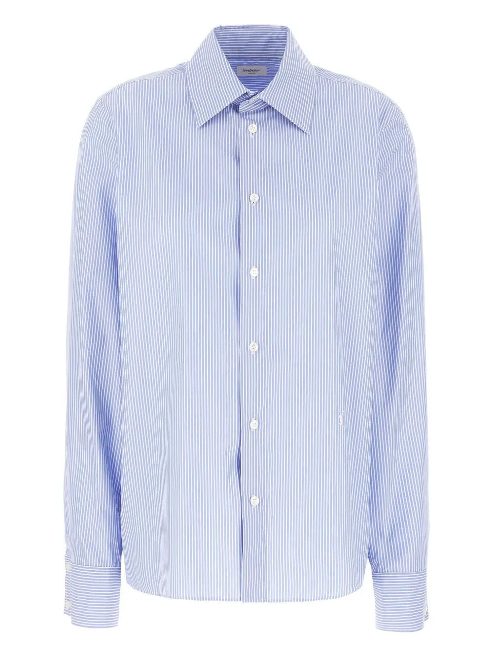 Saint Laurent striped button-up shirt - PCEX4783 Bleu Blanc Saint Laurent striped button-up shirt - PCEX4783 Bleu Blanc