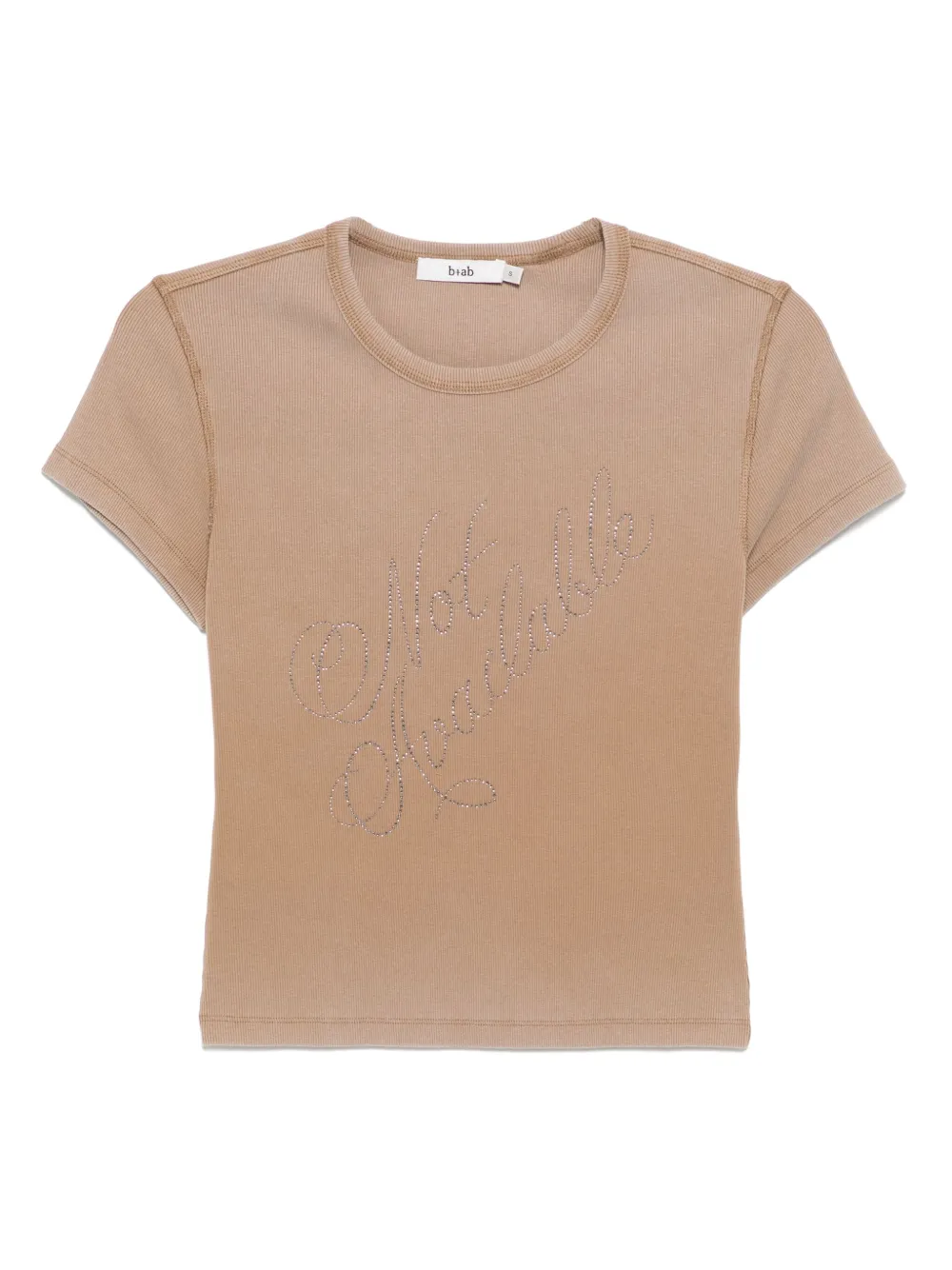 B+ab Short-sleeved Top In Brown