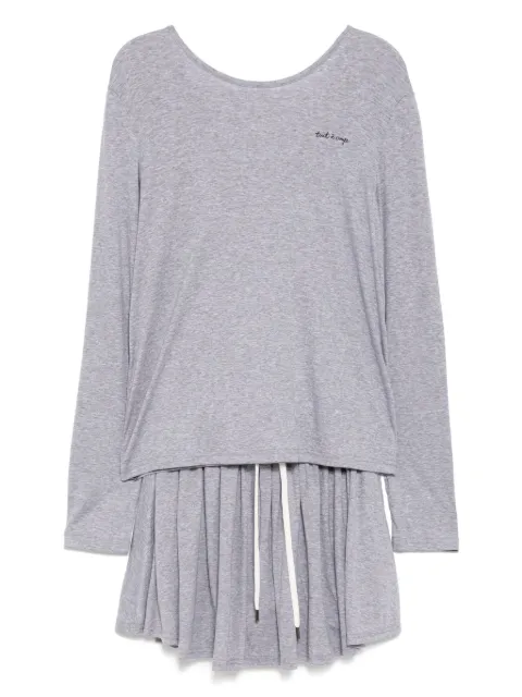 tout a coup logo-print shorts set