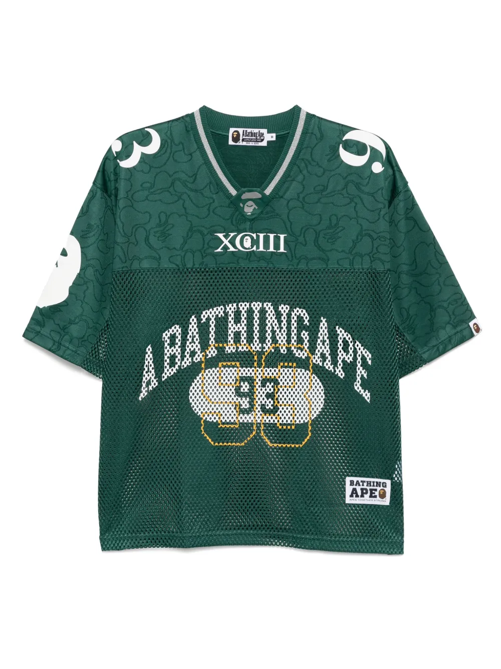 A BATHING APE® playera Line Camo con logo | verde | Image 1