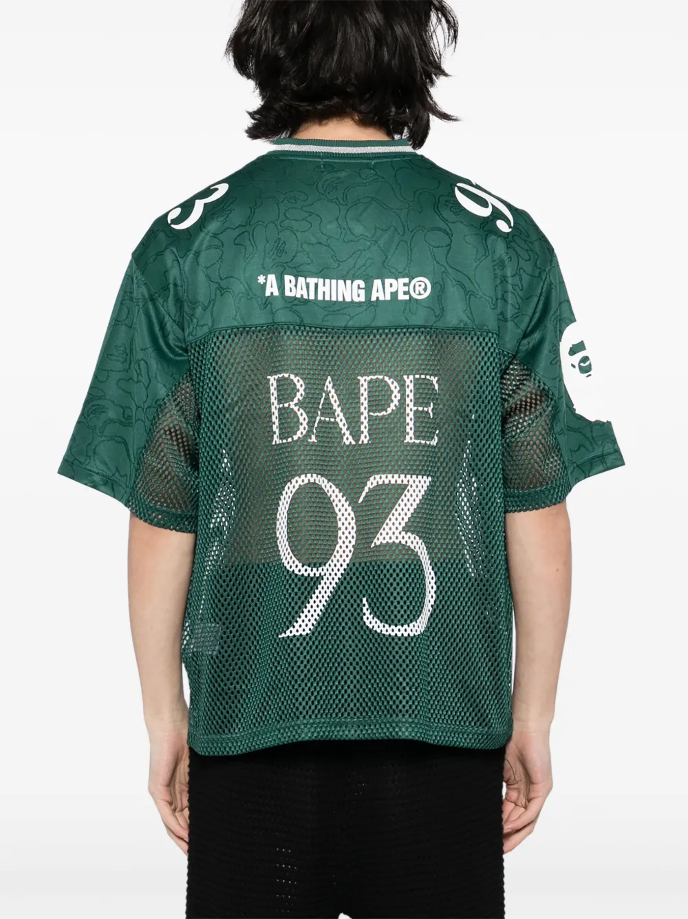 A BATHING APE Voetbalshirt met logo Groen
