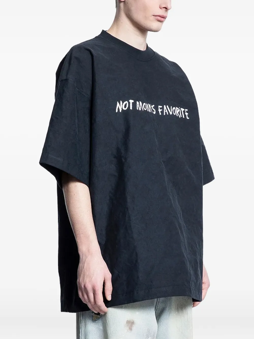 VETEMENTS T-shirt met print Zwart