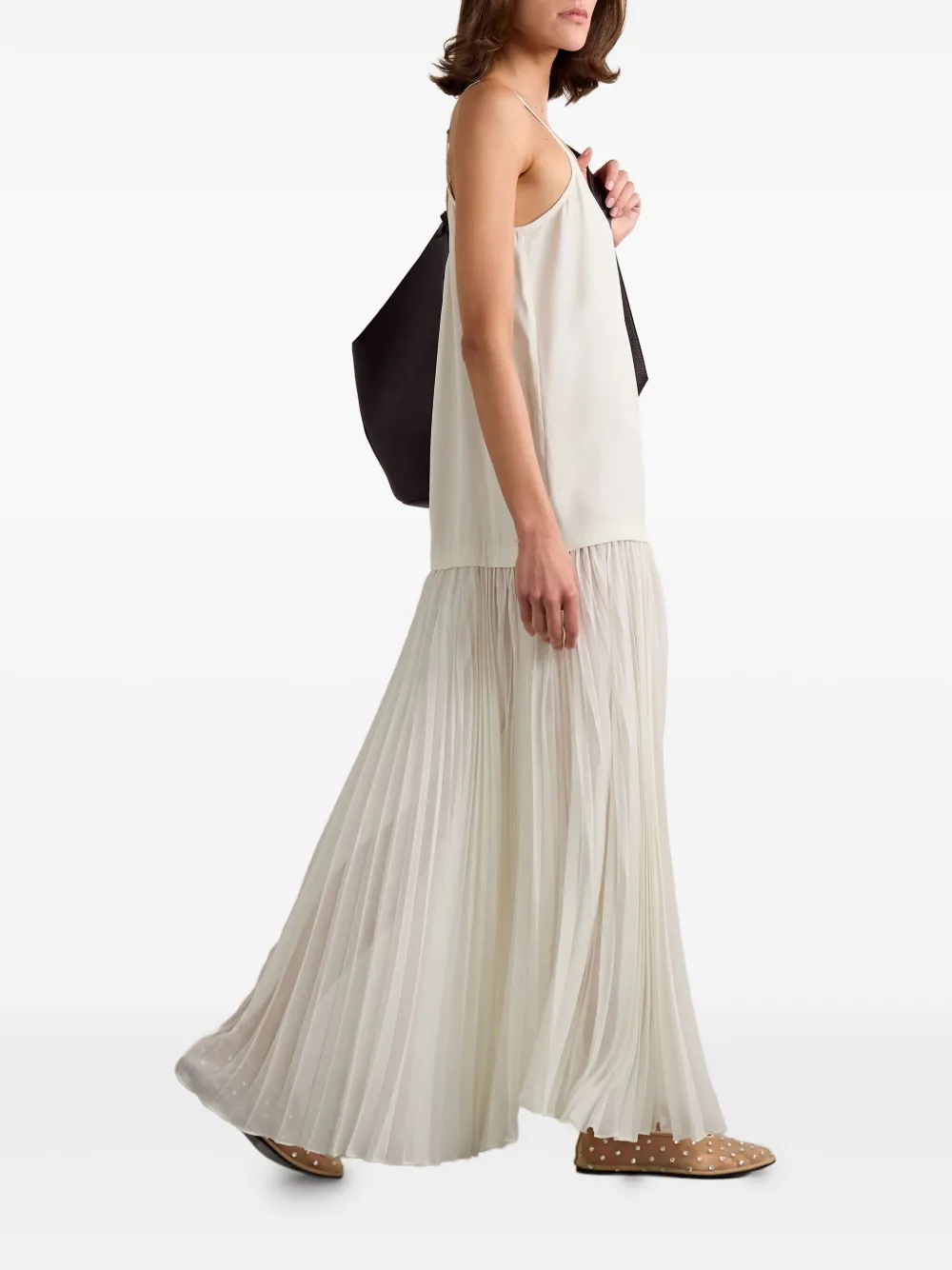 ZIMMERMANN Geplooide maxi-jurk - Wit