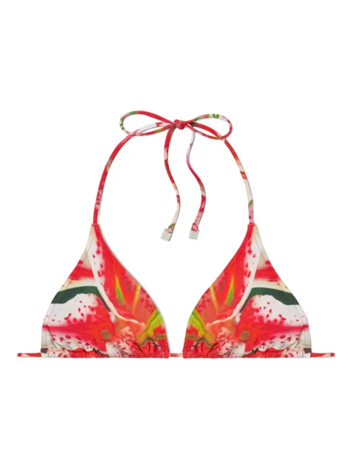 Haut de bikini triangle à fleurs - Tory Burch - Modalova