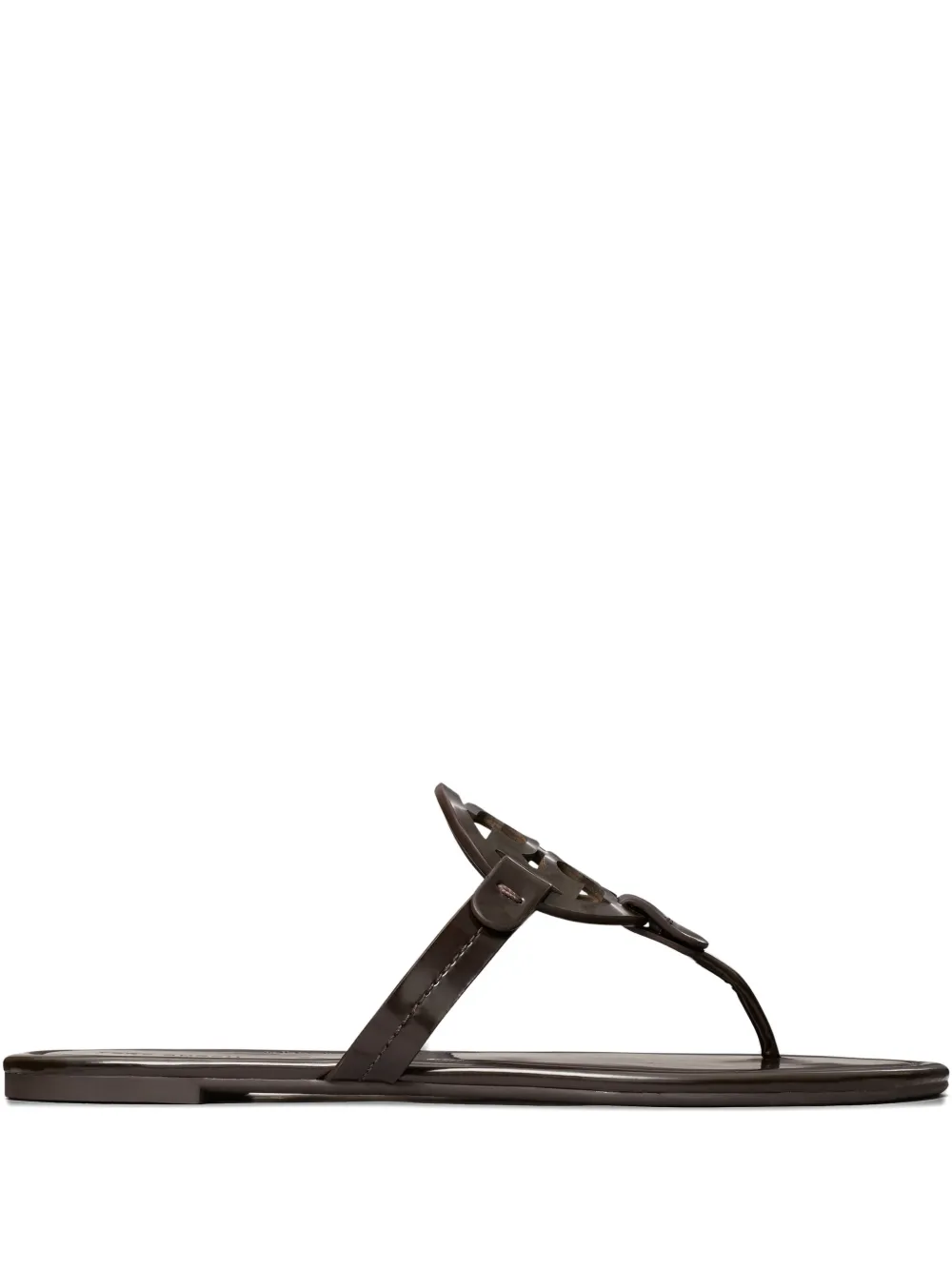 Tory Burch Miller cut-out leather sandals Brown