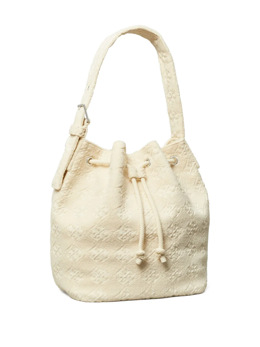 Tory Burch Bucket-tas met textuur Wit