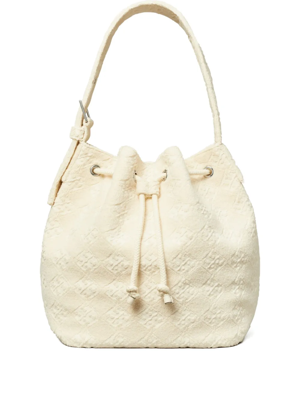 Tory Burch Bucket-tas met textuur Wit