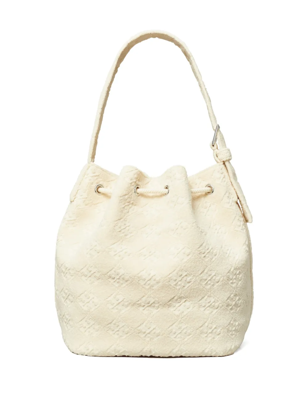 Tory Burch Bucket-tas met textuur Wit