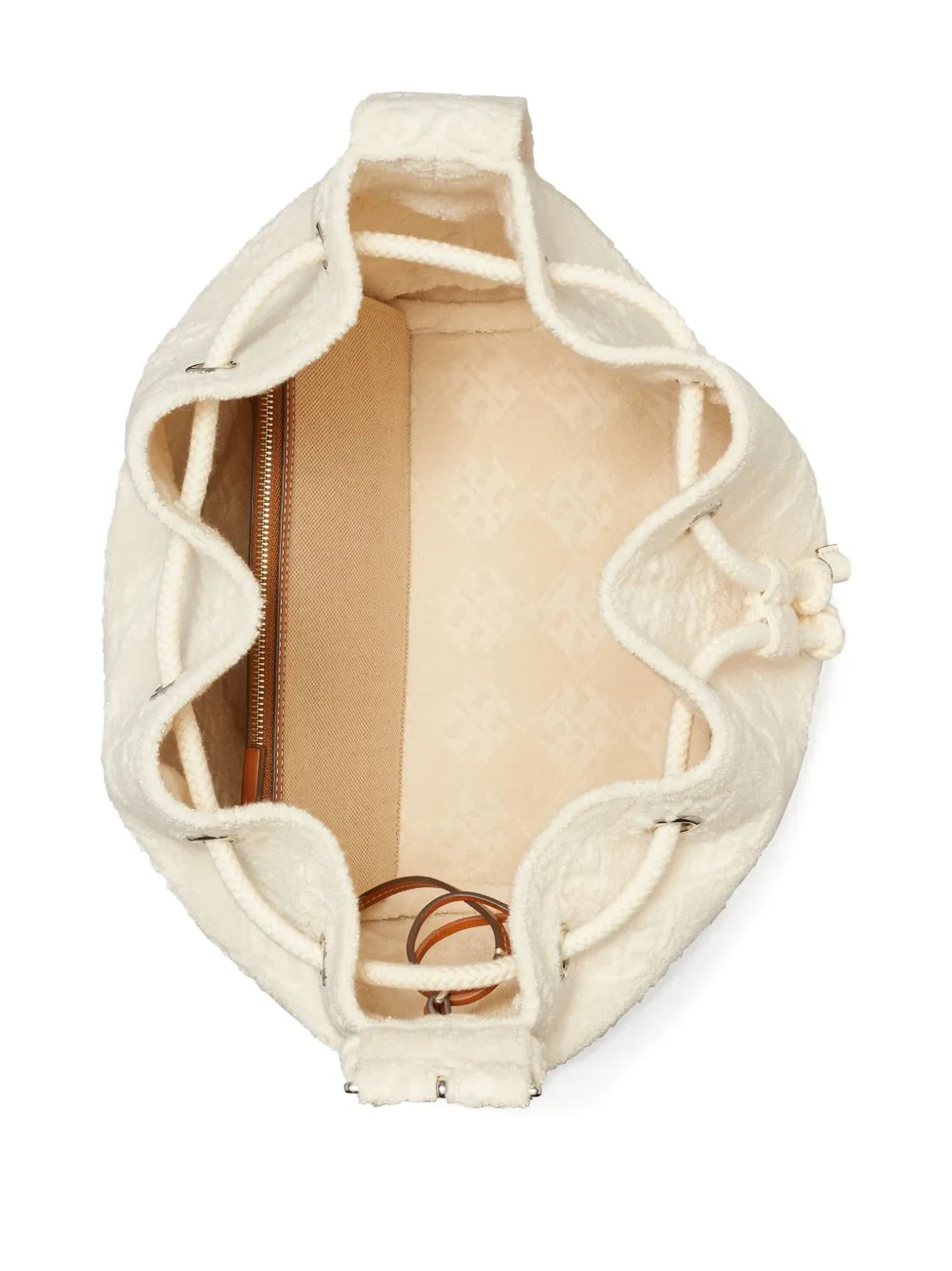 Tory Burch Bucket-tas met textuur Wit