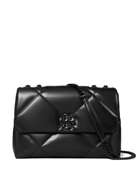 Tory Burch quiltet Kira skuldertaske i læder