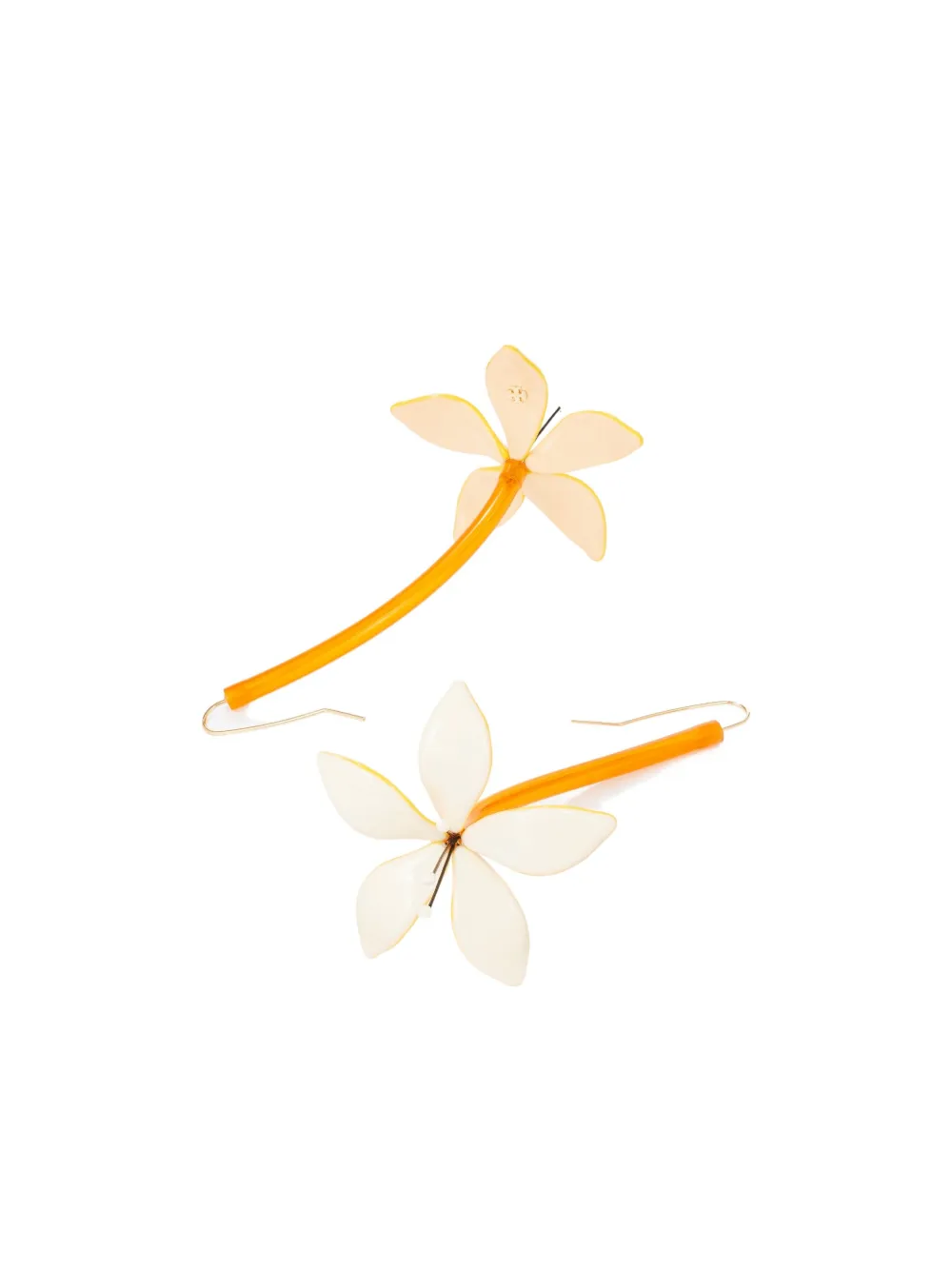 Tory Burch Oorbellen met bloemen - Wit