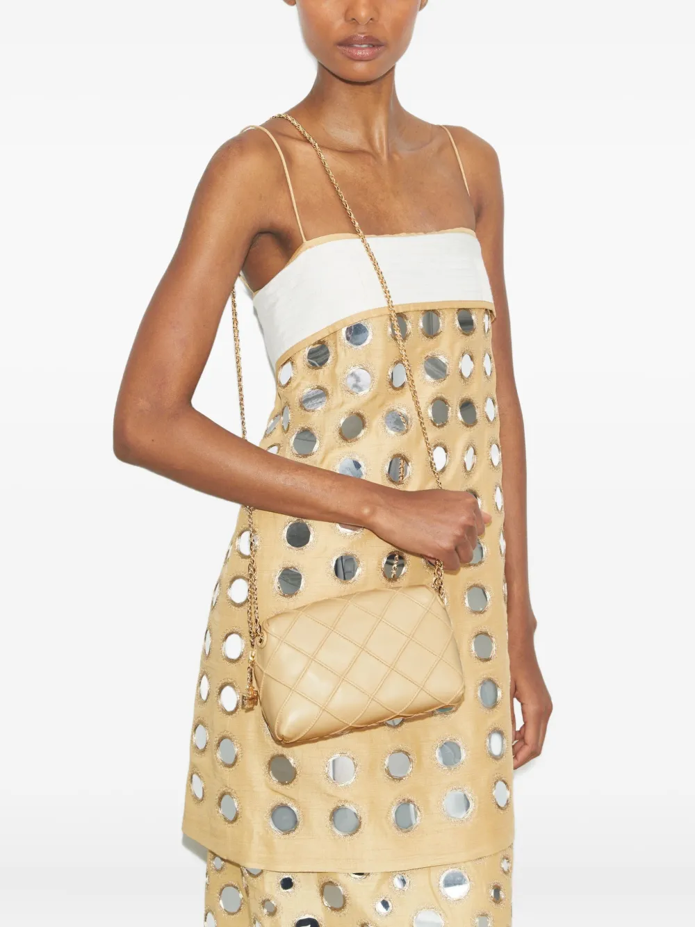 Tory Burch Fleming crossbodytas Beige