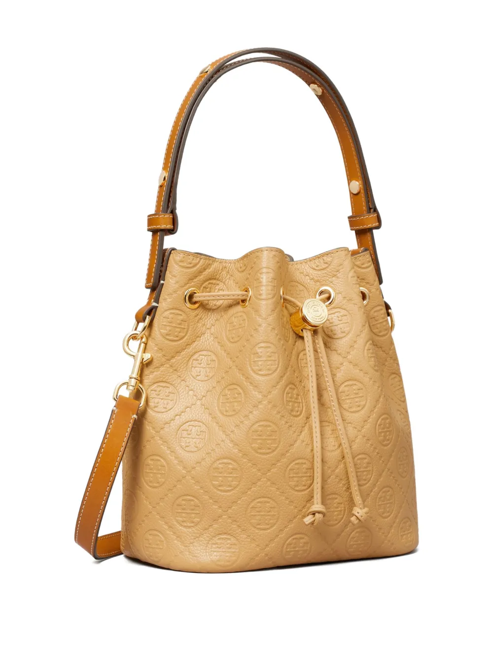 Tory Burch T Monogram bucket-tas Beige