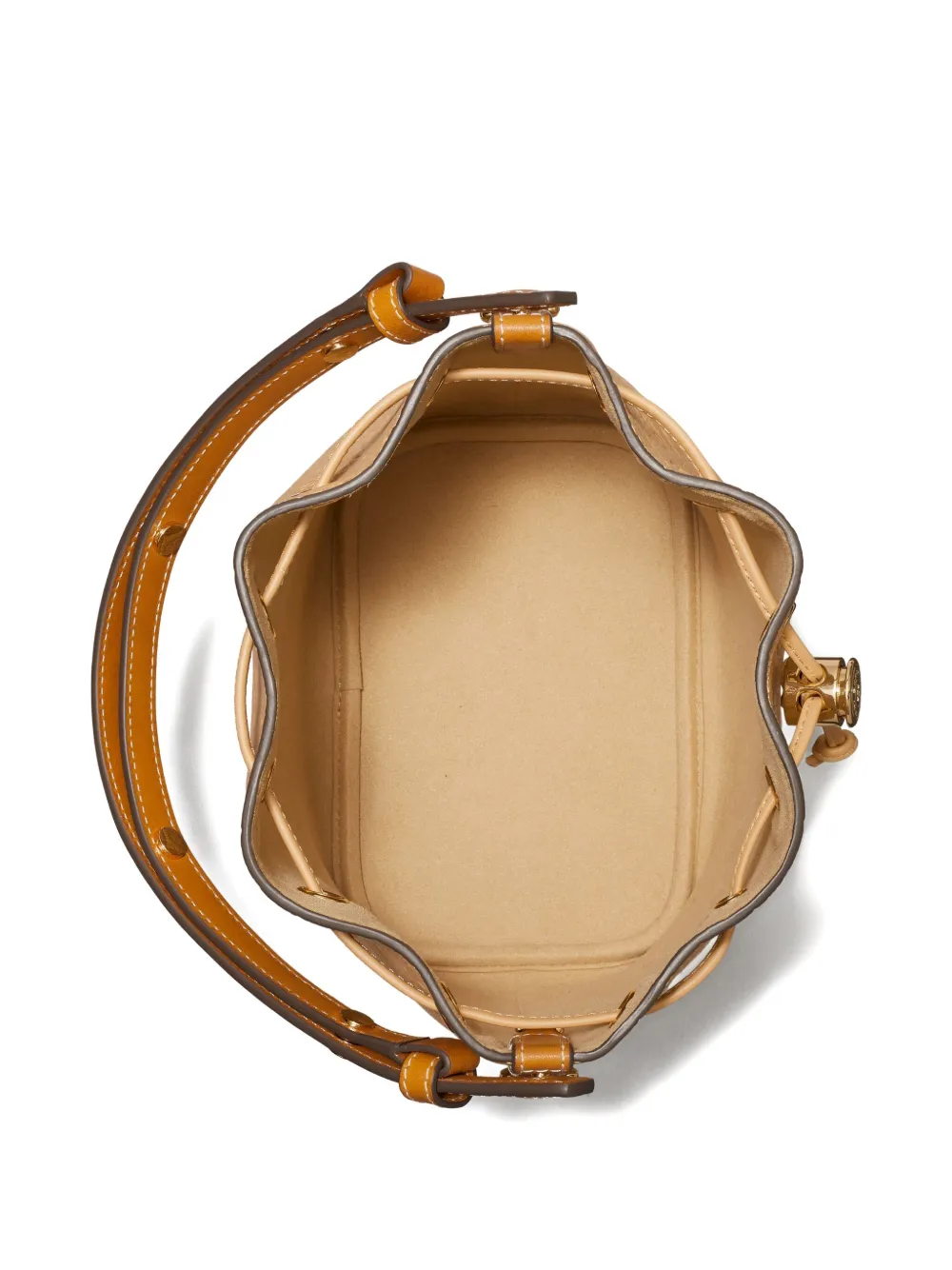 Tory Burch T Monogram bucket-tas Beige