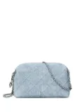 Tory Burch Fleming quilted denim crossbody bag - Blue