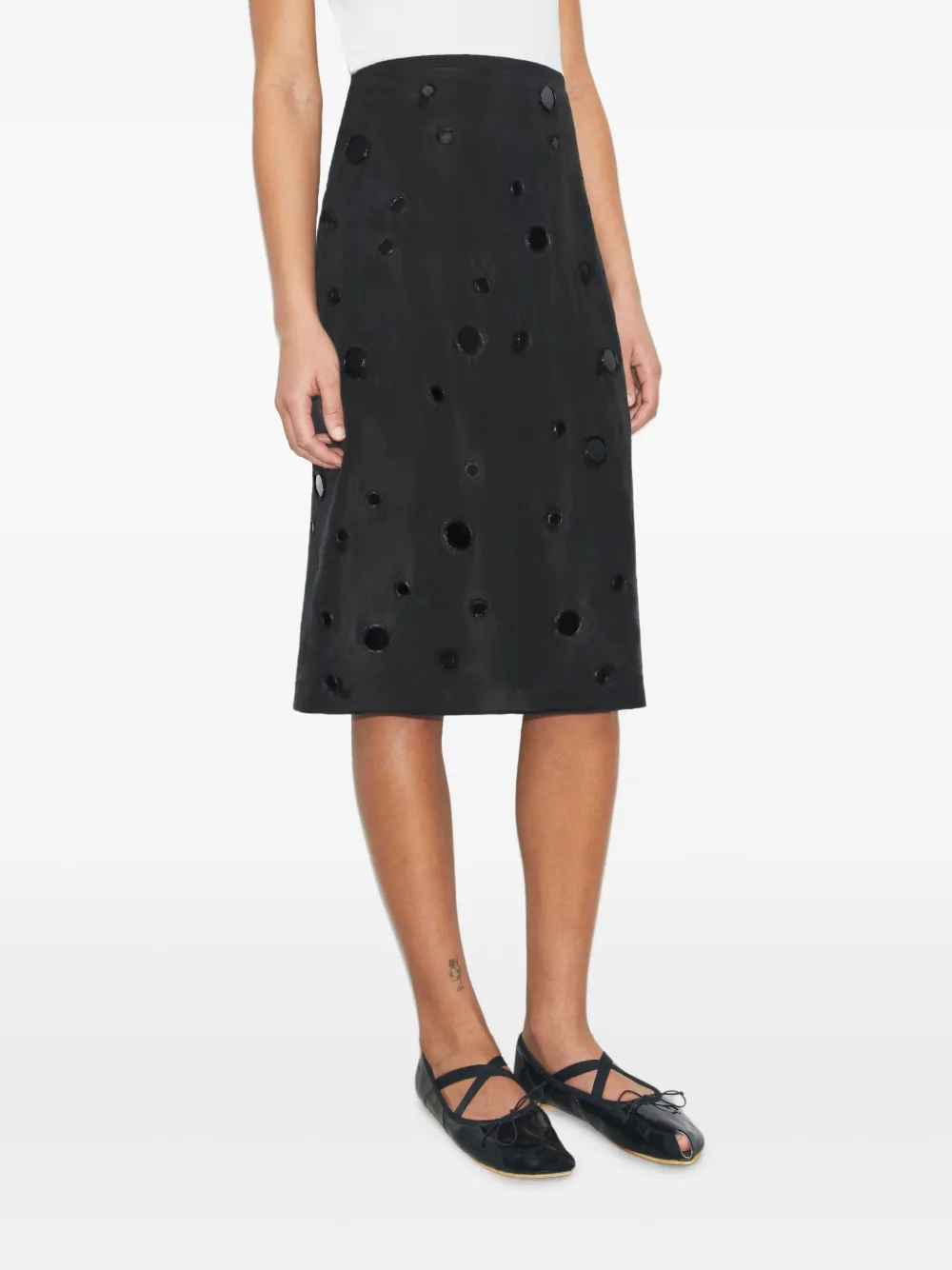 Tory Burch Verfraaide blouse Zwart