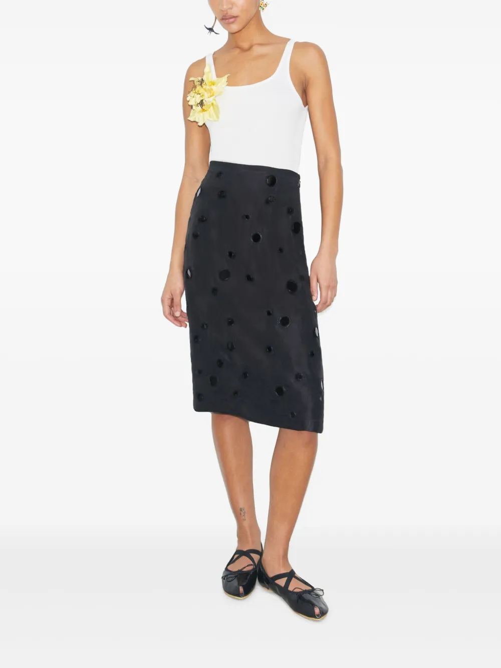 Tory Burch Verfraaide blouse - Zwart