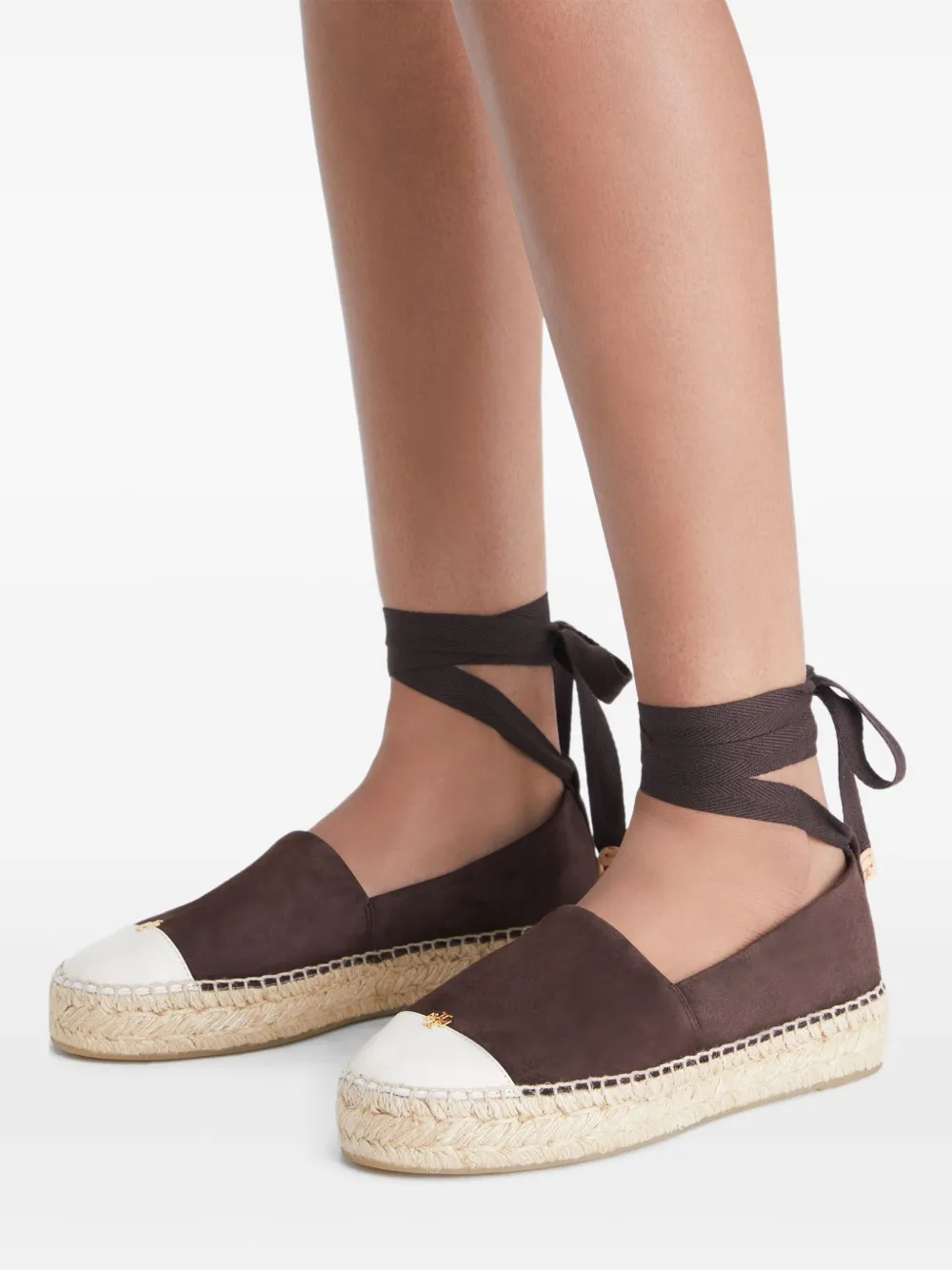 Tory Burch suede espadrilles Brown