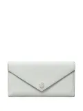 Tory Burch pebbled-leather envelope wallet - Grey