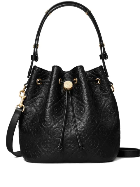 Tory Burch T-Monogram textured bucket bag