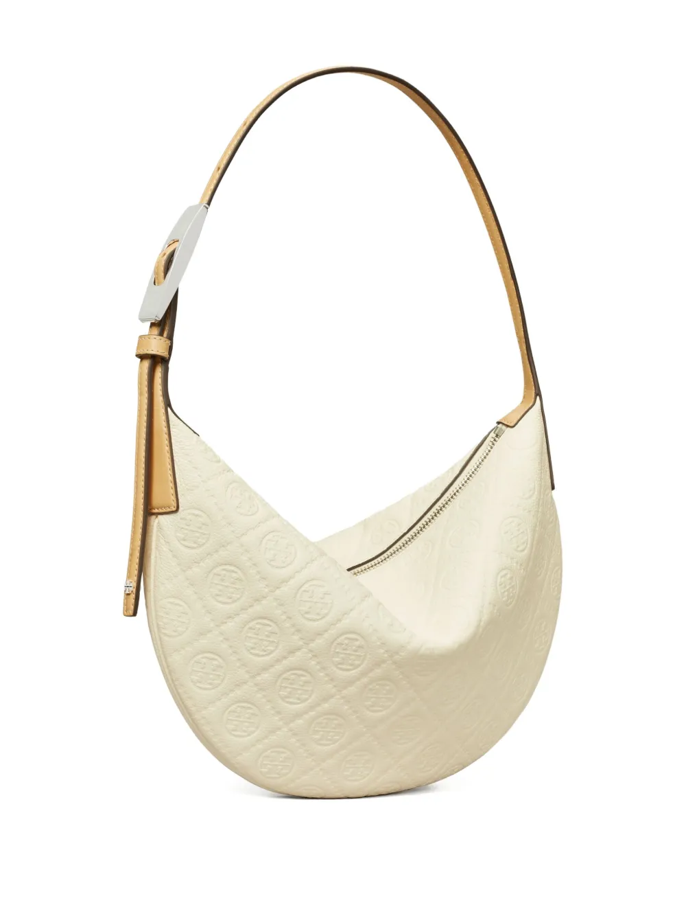 Tory Burch Balloon kleine schoudertas met T-monogram Wit