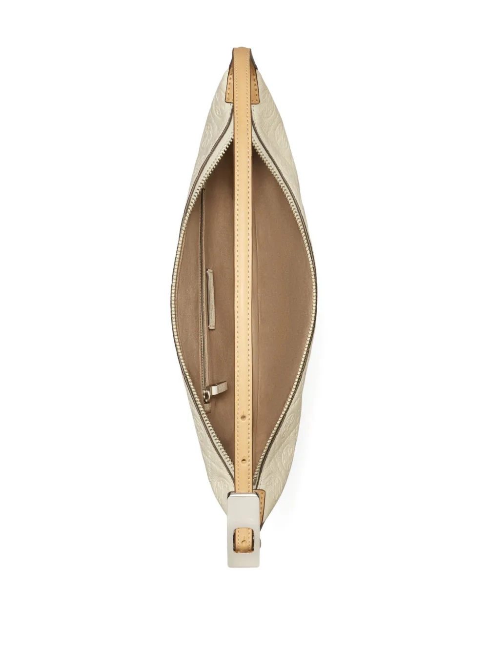 Tory Burch Balloon kleine schoudertas met T-monogram Wit