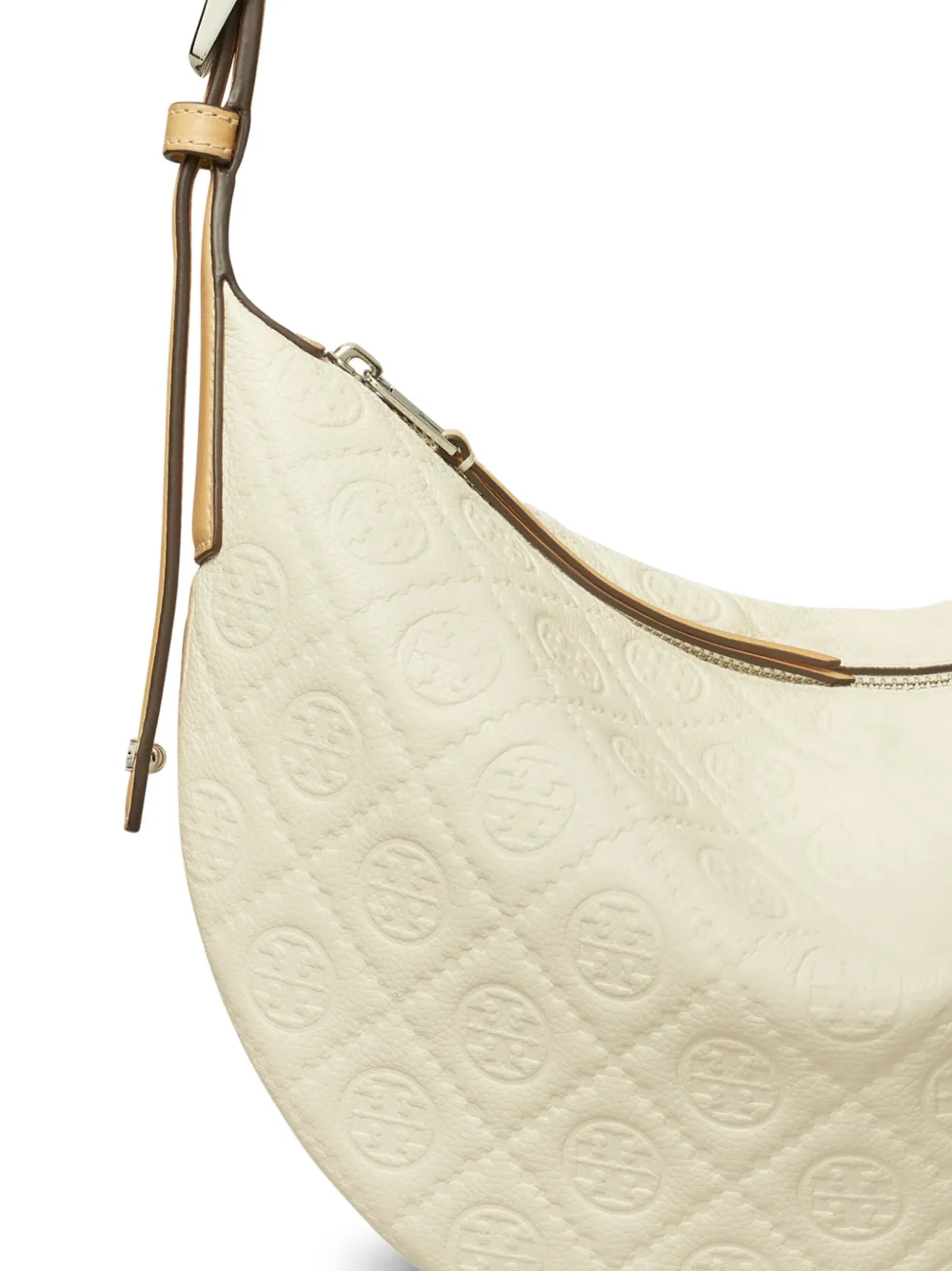 Tory Burch Balloon kleine schoudertas met T-monogram Wit