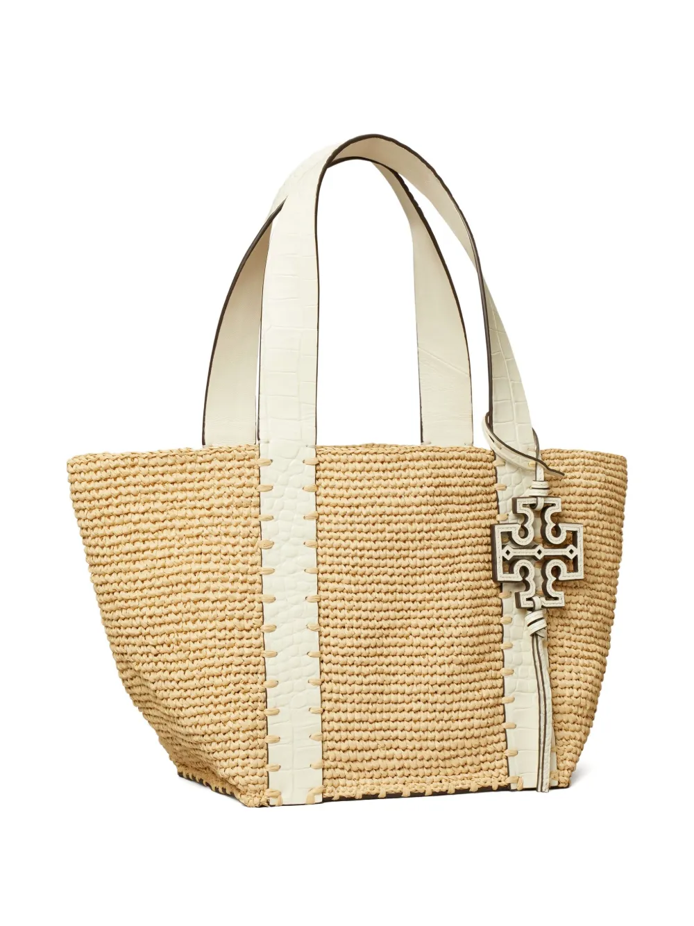Tory Burch Shopper met logo - Beige