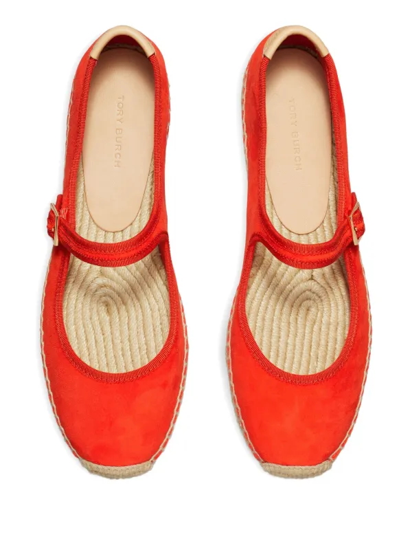 Tory Burch Suede Espadrilles Red FARFETCH IN