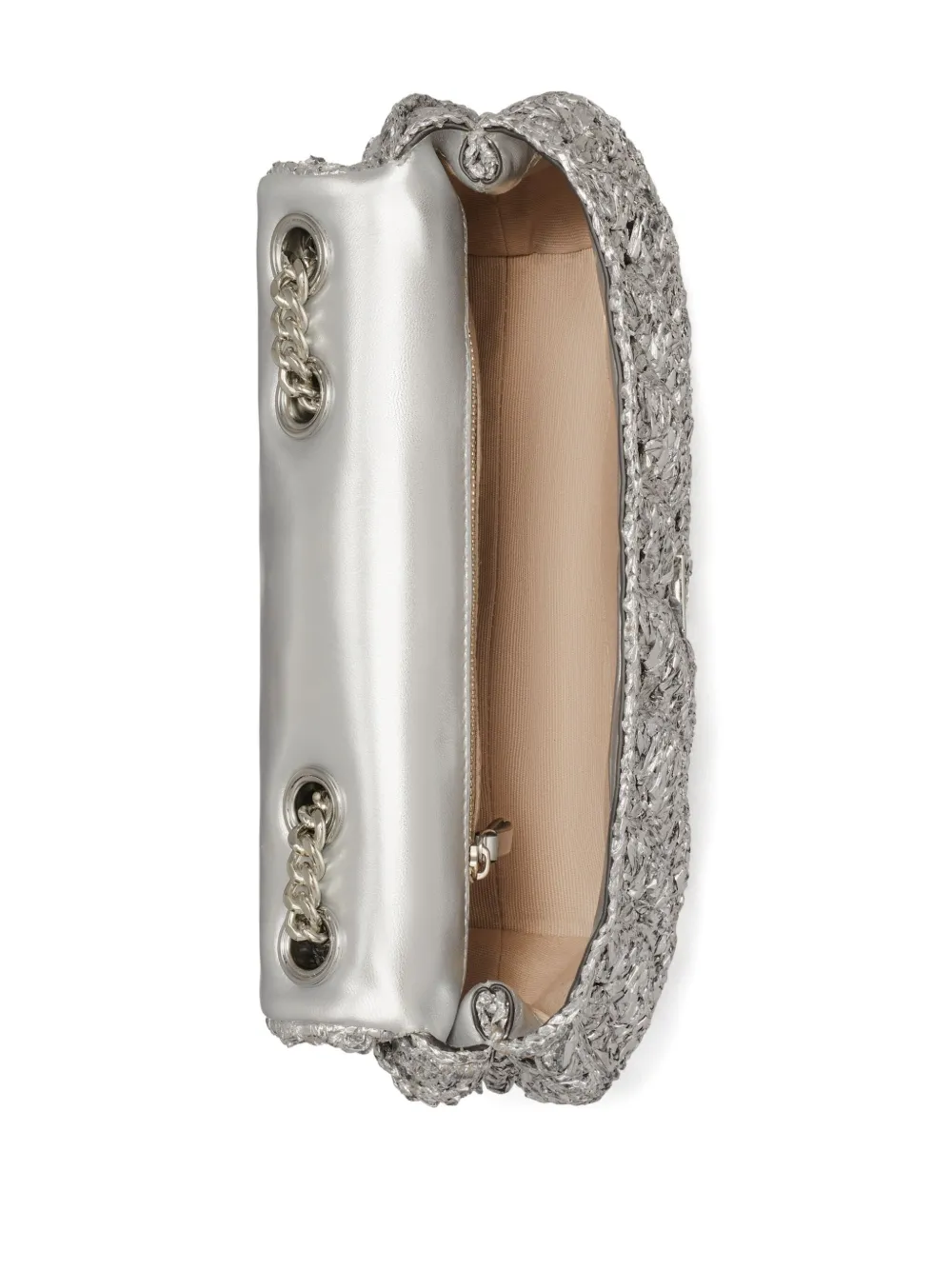 Tory Burch Kira kleine schoudertas Zilver