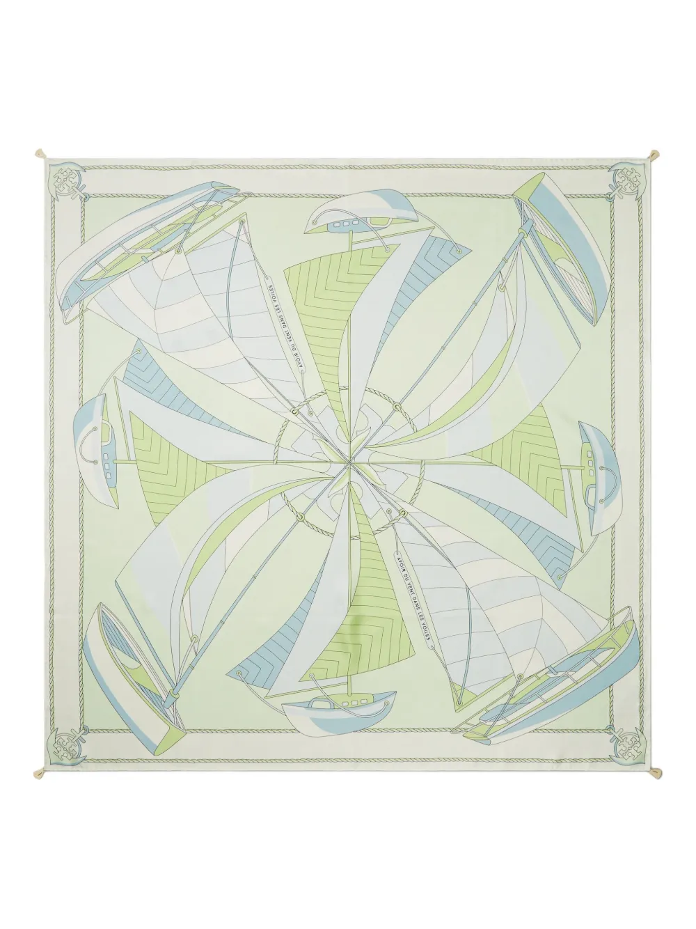 Tory Burch Sailboat-print Silk Scarf