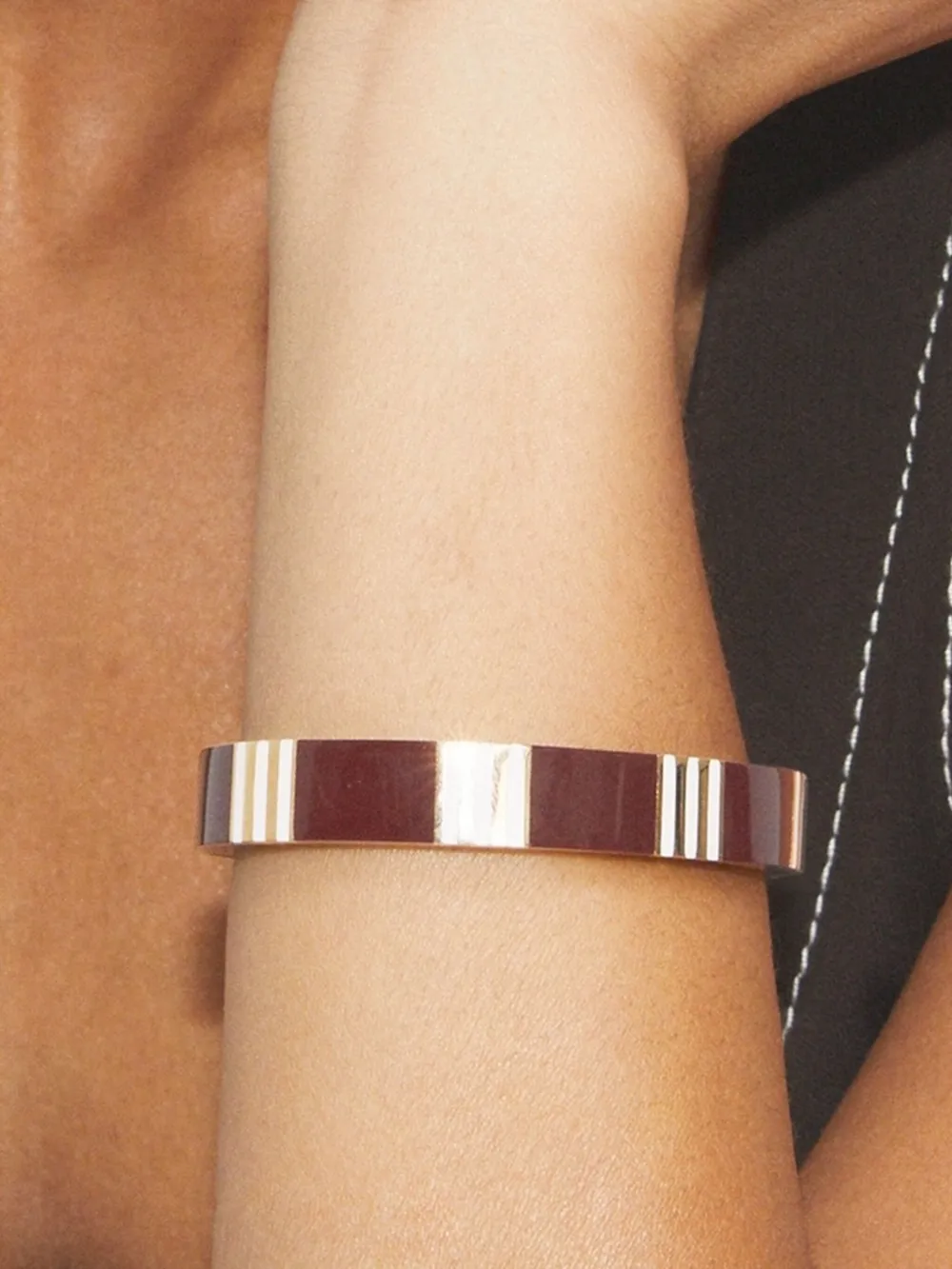 Tory Burch T Stripe Bracelet In Brown